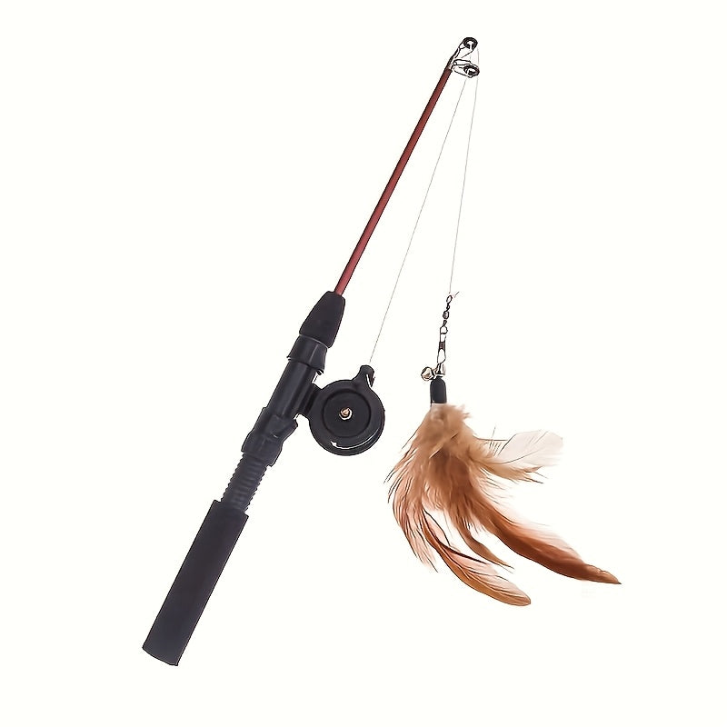 retractable cat teaser wand toy cat toys indoor outdoor cats