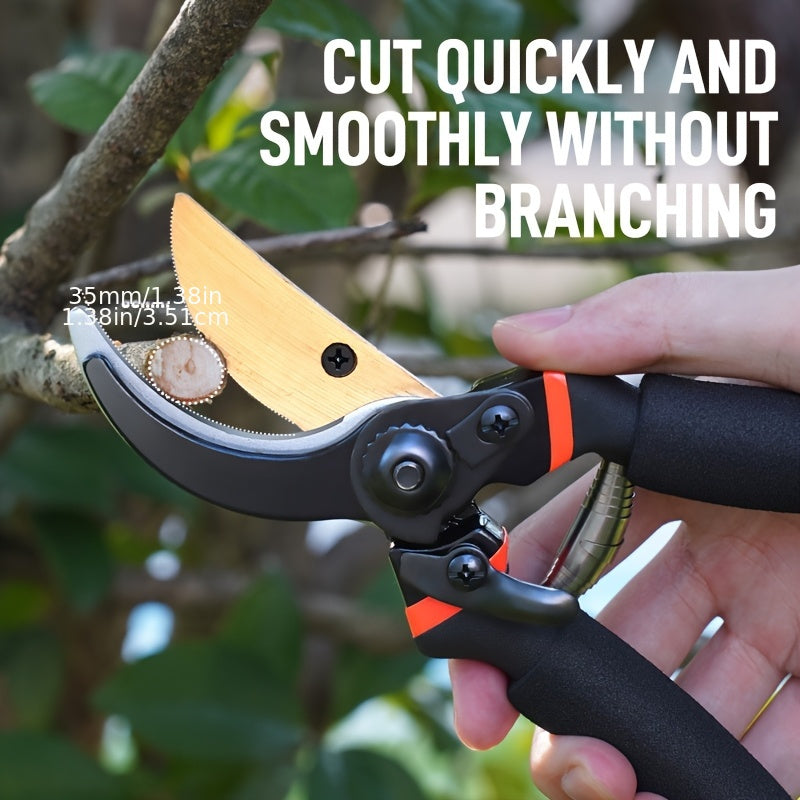 1pc thickened titanium alloy pruning shears powerful pruning