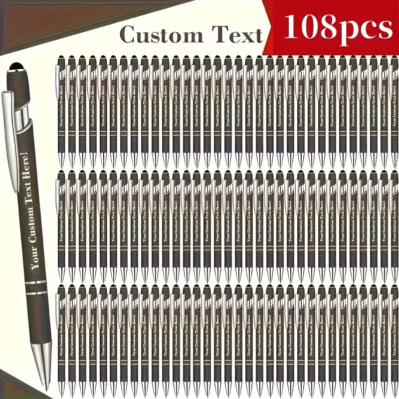 customizable engraved ballpoint pen set 18 mixed colors