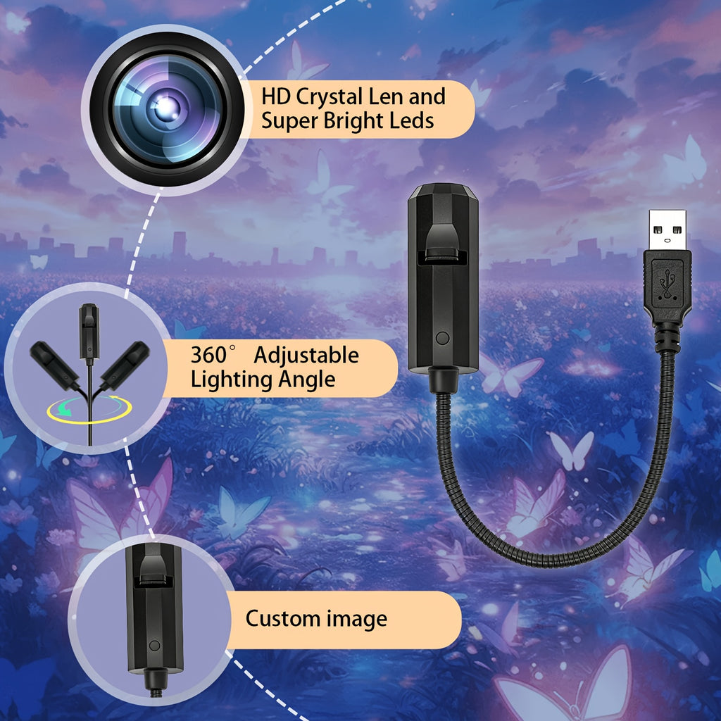 portable led projector light   5 replaceable