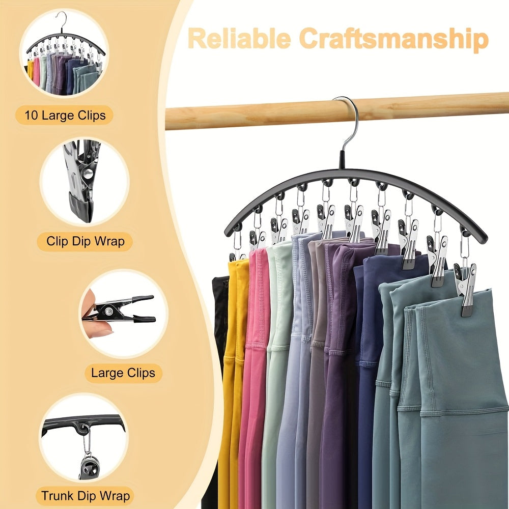 legging organizer closet metal yoga pants hangers 10 clips