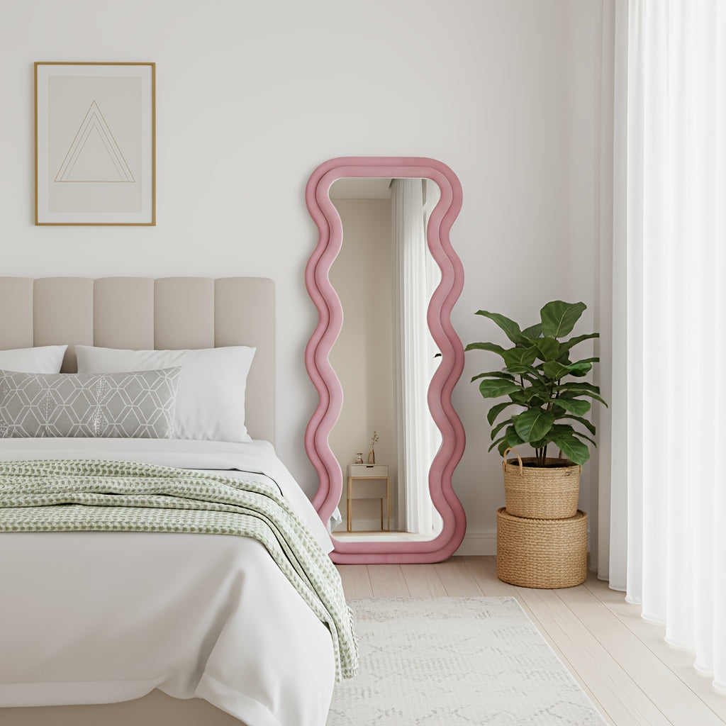 standing mirror suitable nursery   shatterproof