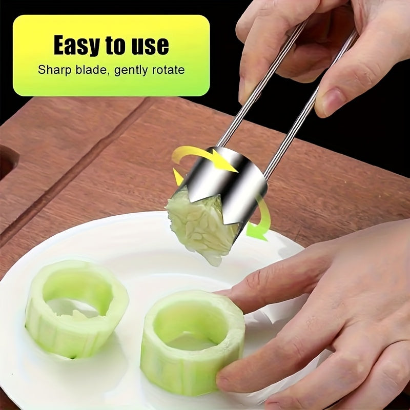 stainless steel fruit vegetable corer red sweet pepper seed