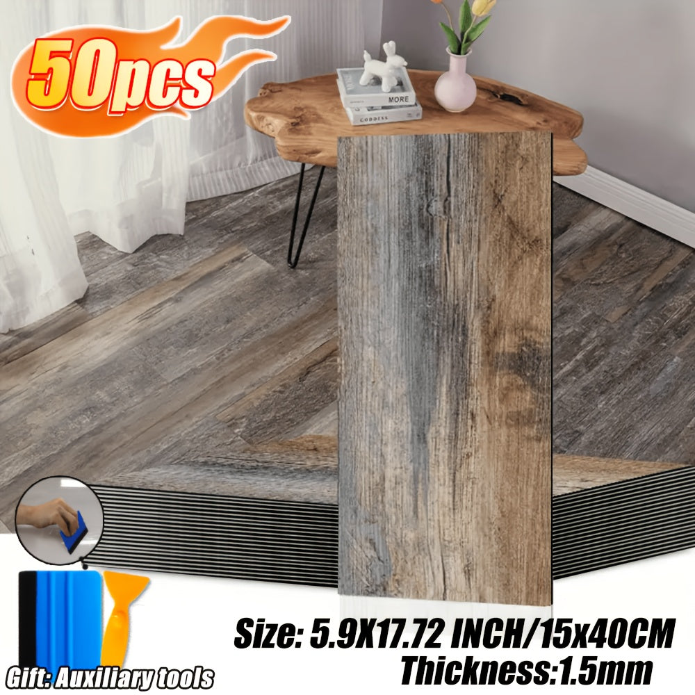 25pack 50  wood grain vinyl flooring tiles 15 75 x 5