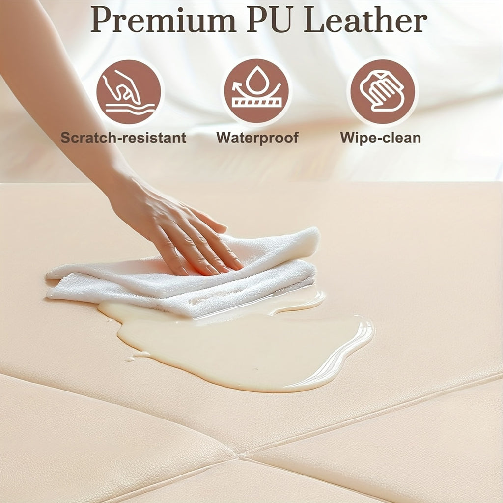 four part versatile play mat made modular vegan leather easy