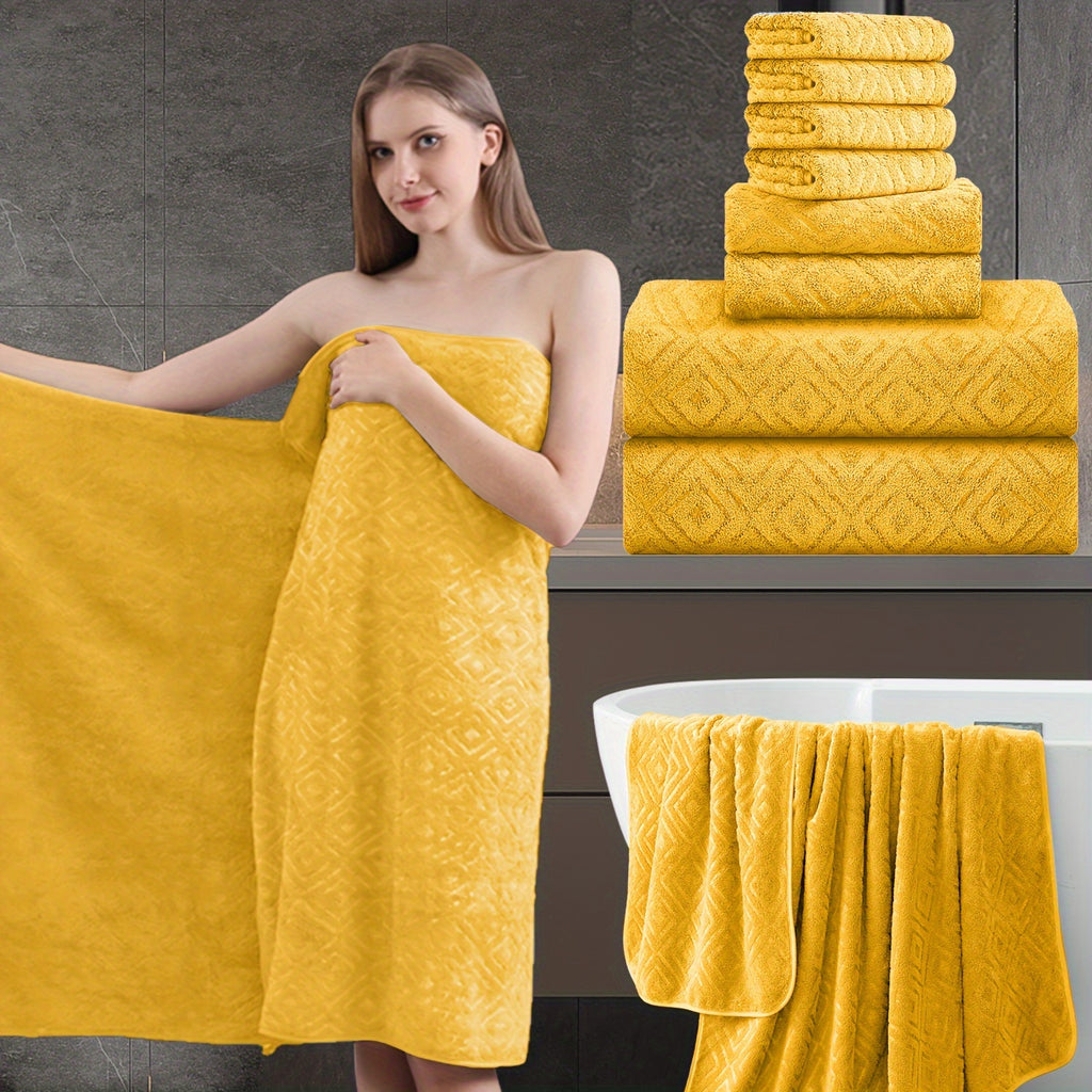 8pcs extra large bath towel ultra soft thick bath towel
