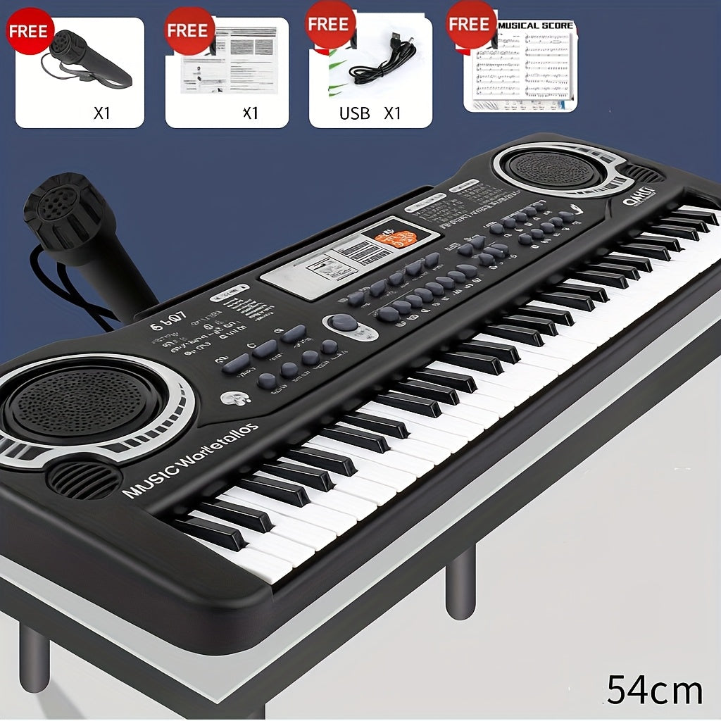 61 portable electronic keyboard 16 tones 10