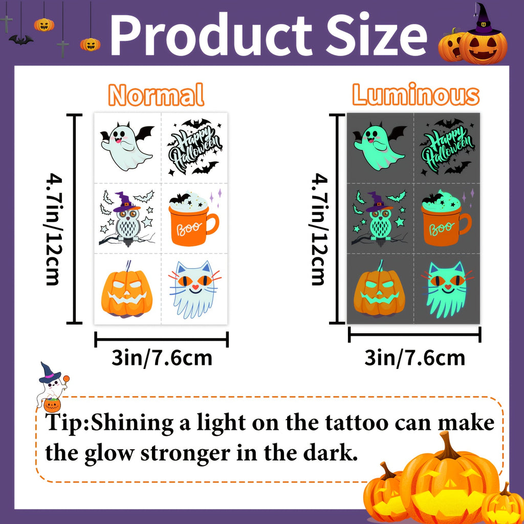 216pcs pre cut halloween tattoos halloween party favors bulk