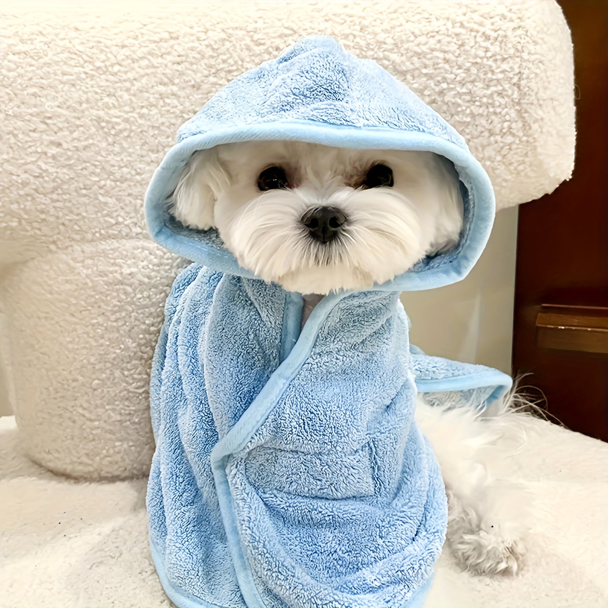 ultra absorbent   bathrobe small dogs cats animals