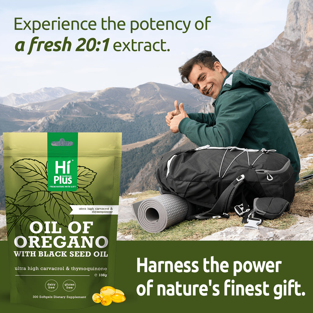 oil oregano   300 count 2 in 1 formula black