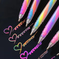 6 pack glitter gel pens fine tip watercolor brush pens