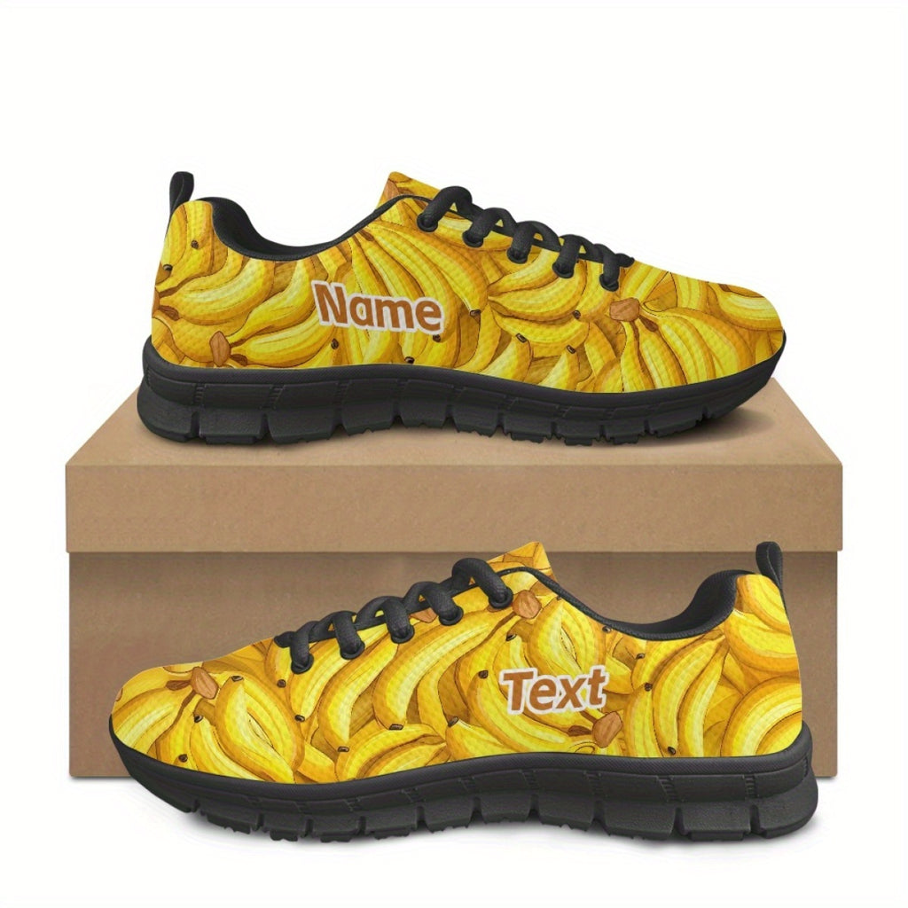 personalized name custom banana   shoes training