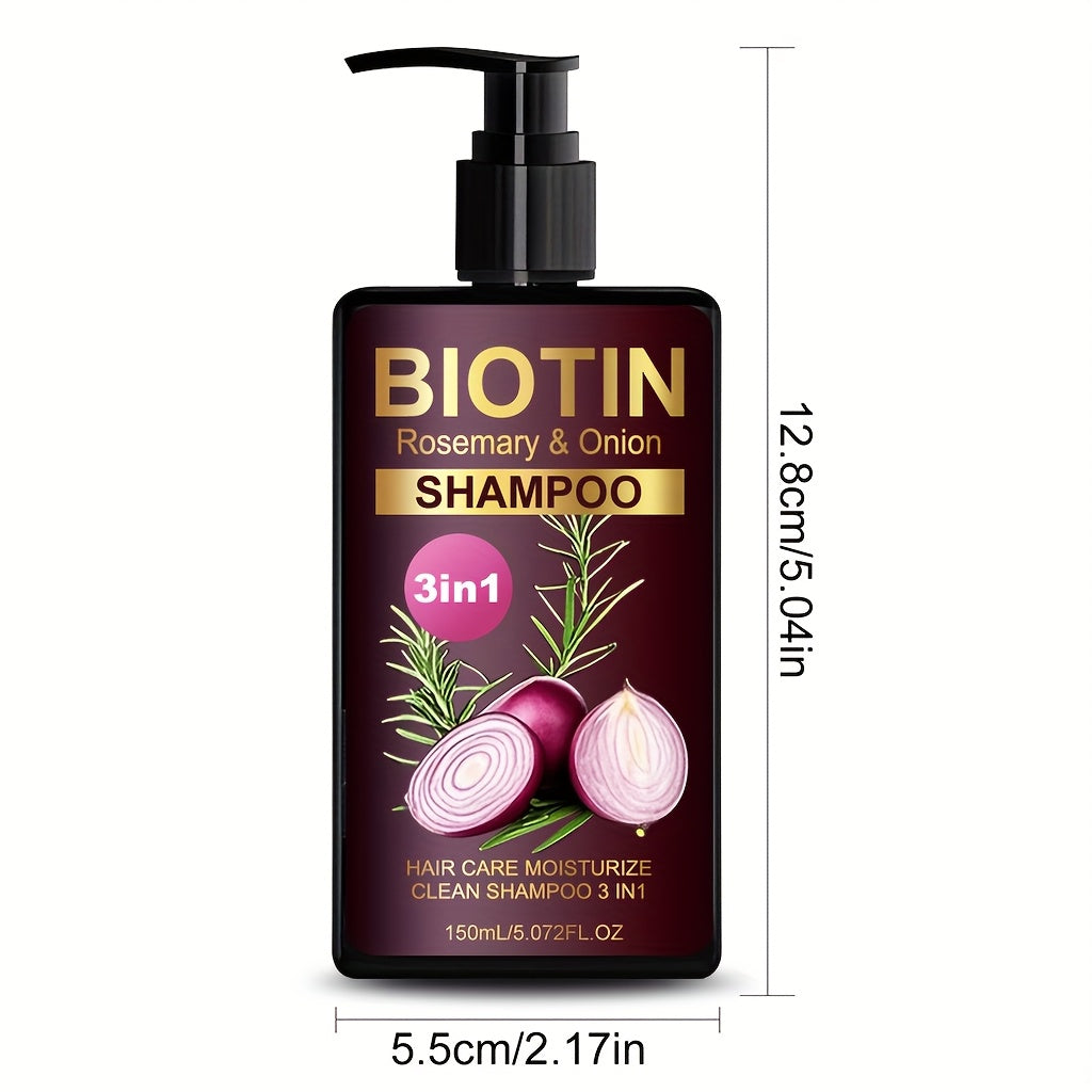 biotin rosemary onion shampoo 3in 1 shampoo   clean