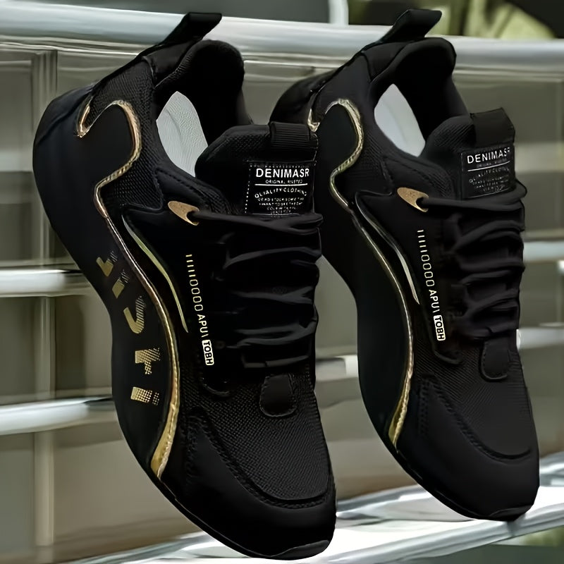 1 pair mens casual sports shoes round toe low