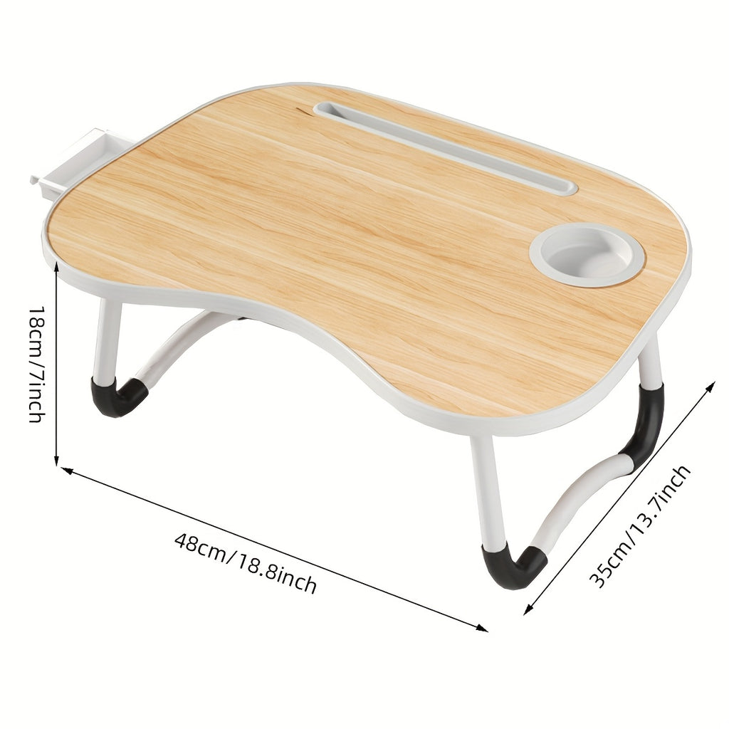 portable laptop bed table cup holder multifunctional tray