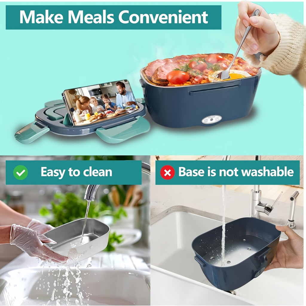 3in 1 lunch box 12v 24v car 120  portable food heater