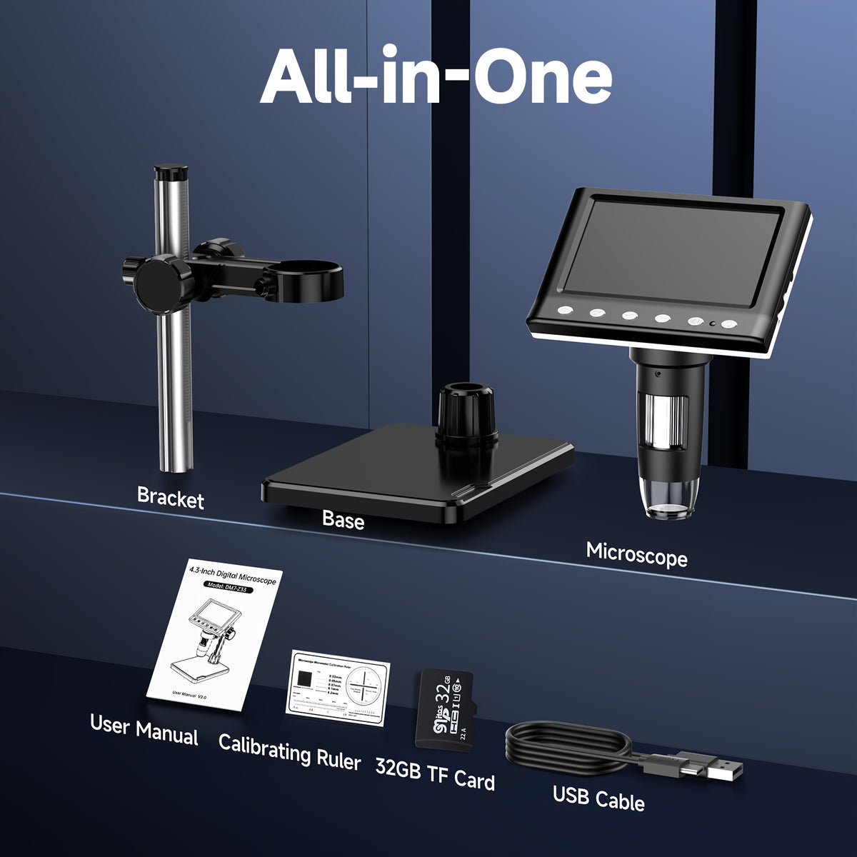 digital microscope   microscope 8 adjustable led