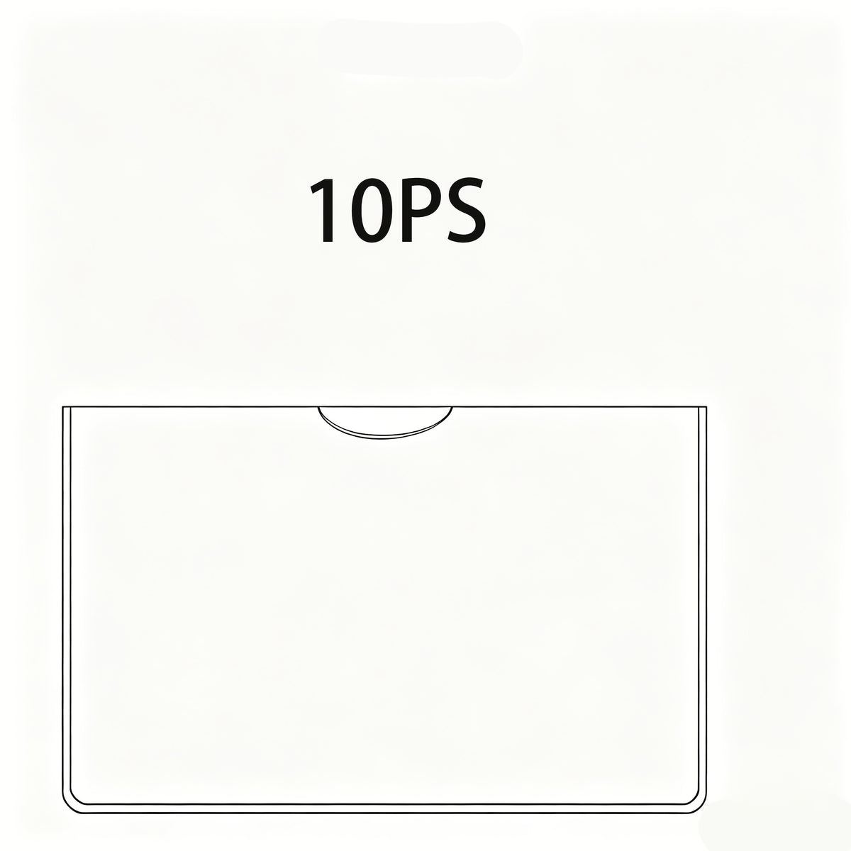 10pcs 15pcs clear card protector sleeves transparent id card