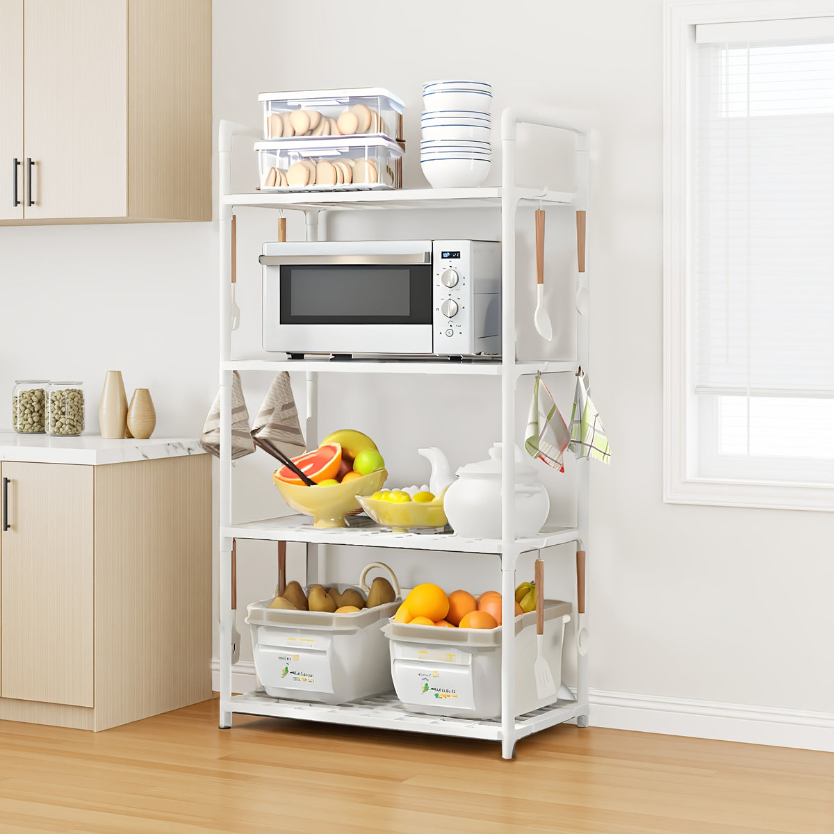 multi functional 4 layer an adjustable space saving storage