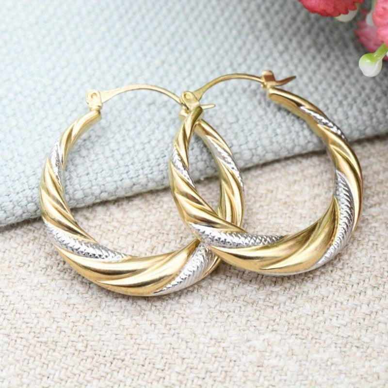 1 pair womens fashionable hoop earrings middle eastern style