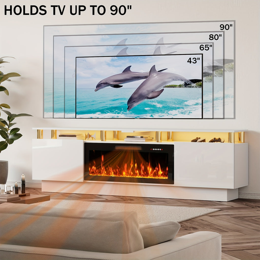 80 fireplace tv stand 36 fireplace 2 tier 80 led