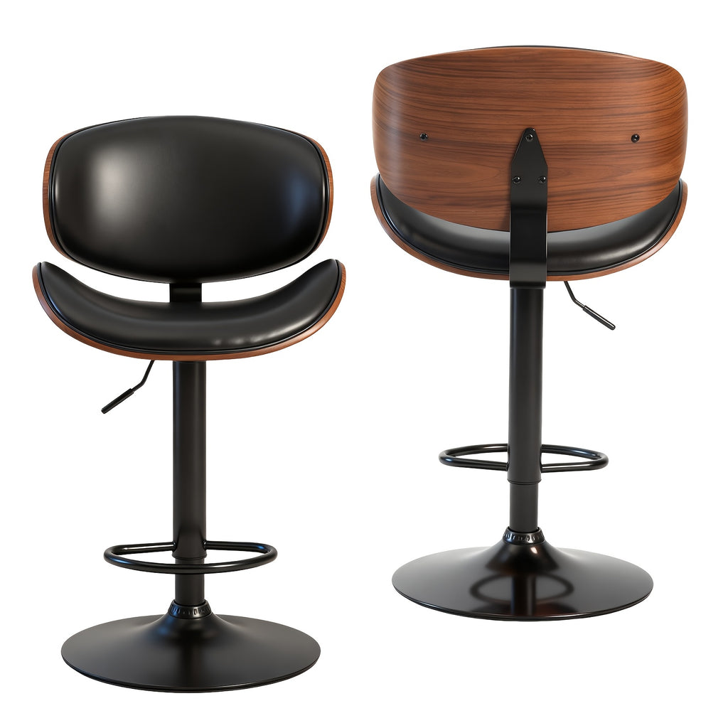 set 2 4 6 swivel bar stools footrest features