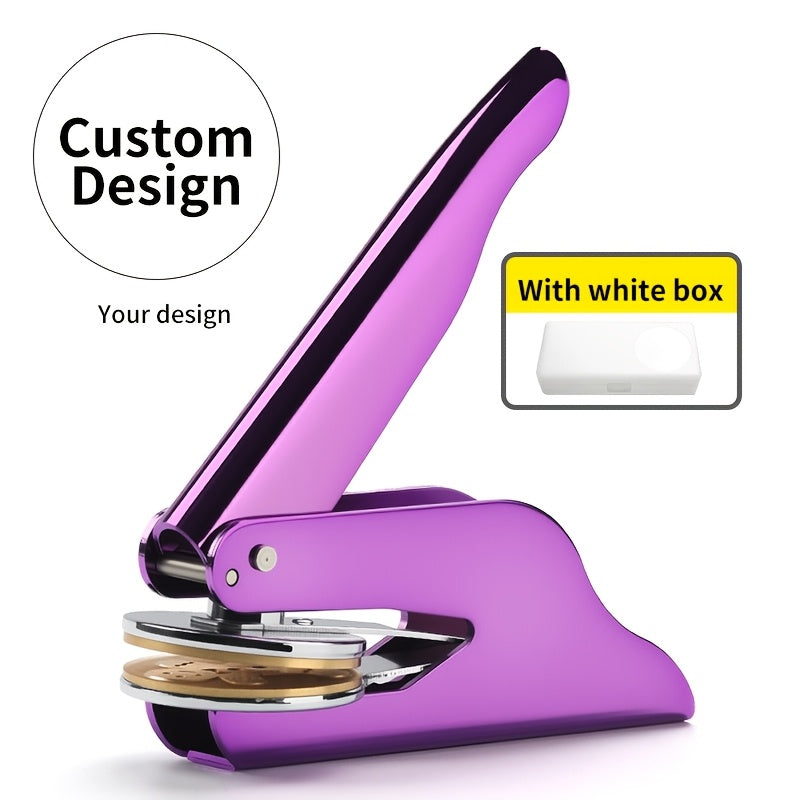 1set personalized metal book embosser stamp custom ex