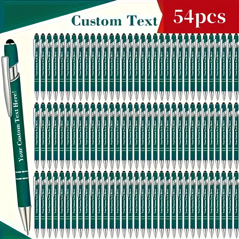 customizable engraved ballpoint pen set 18 mixed colors