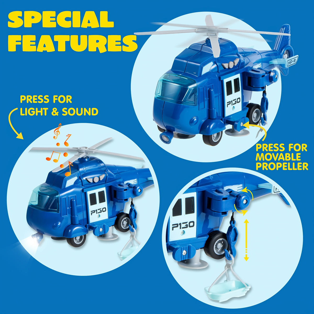 4 pack emergency vehicle truck toys kids age 3 friction