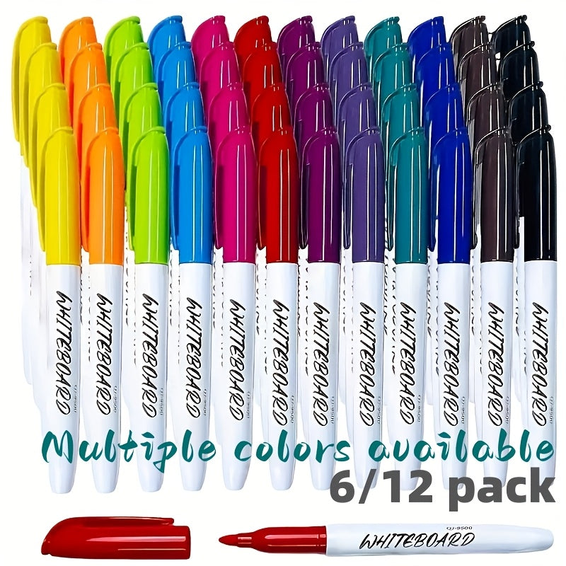 6 12 erasable whiteboard pen 12 color water based non toxic