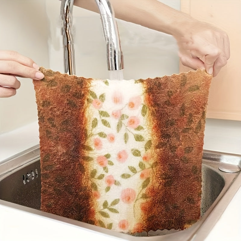 20pcs coral fleece cleaning towels super absorbent quick