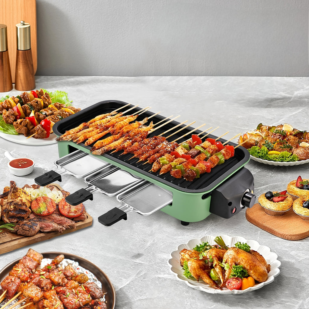 smokeless electric grill indoor grill removable non stick