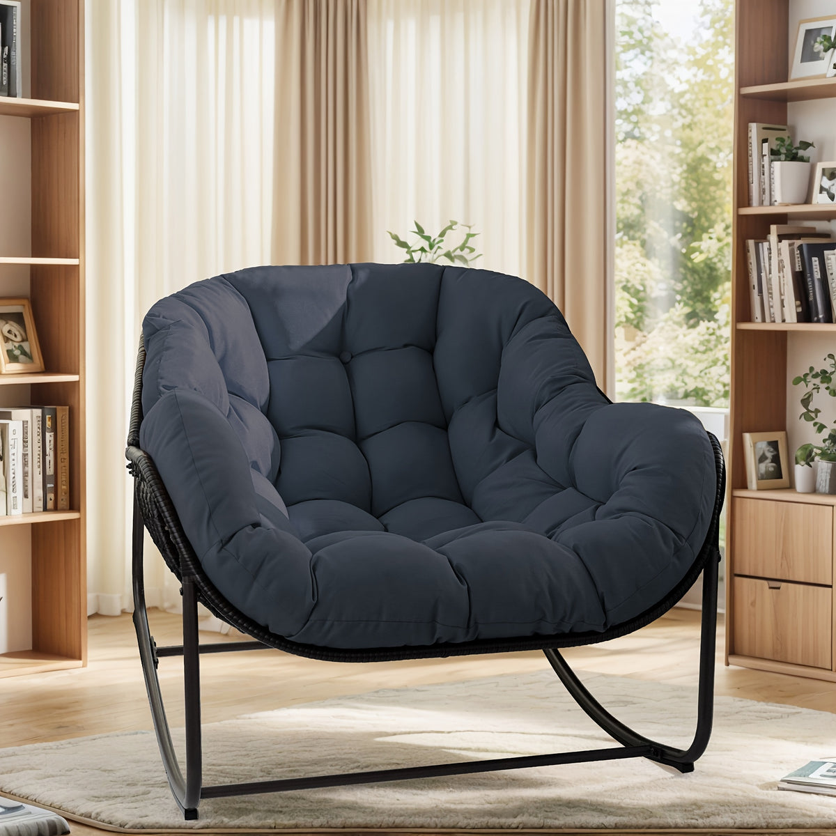 papasan rocking chair outdoor weather wicker papasan patio