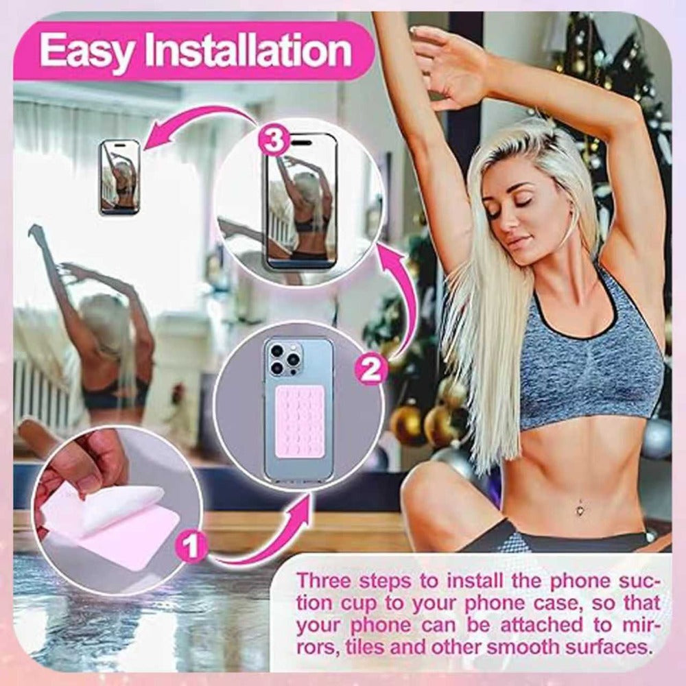 5 pack silicone suction cup phone holders suitable