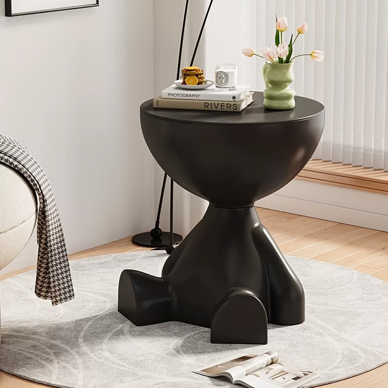 1pc modern creative bear shaped plastic bedside table