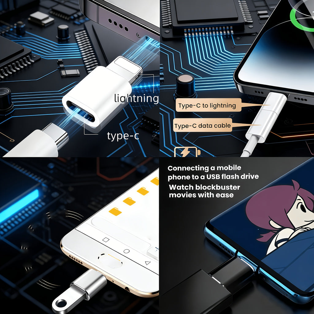 6 pack usb adapter set multi function usb 3 0 type c type c