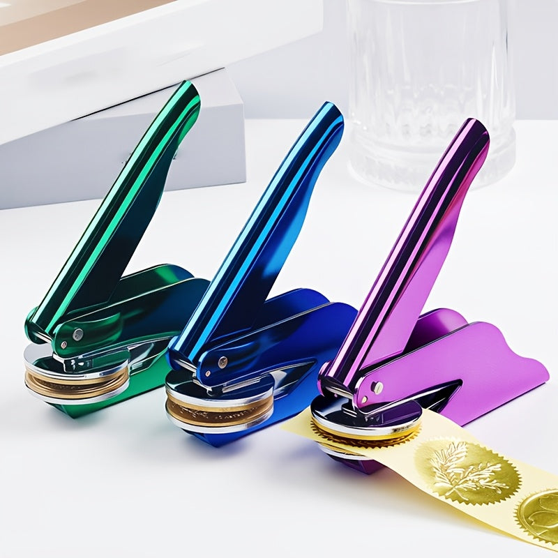 1set personalized metal book embosser stamp custom ex