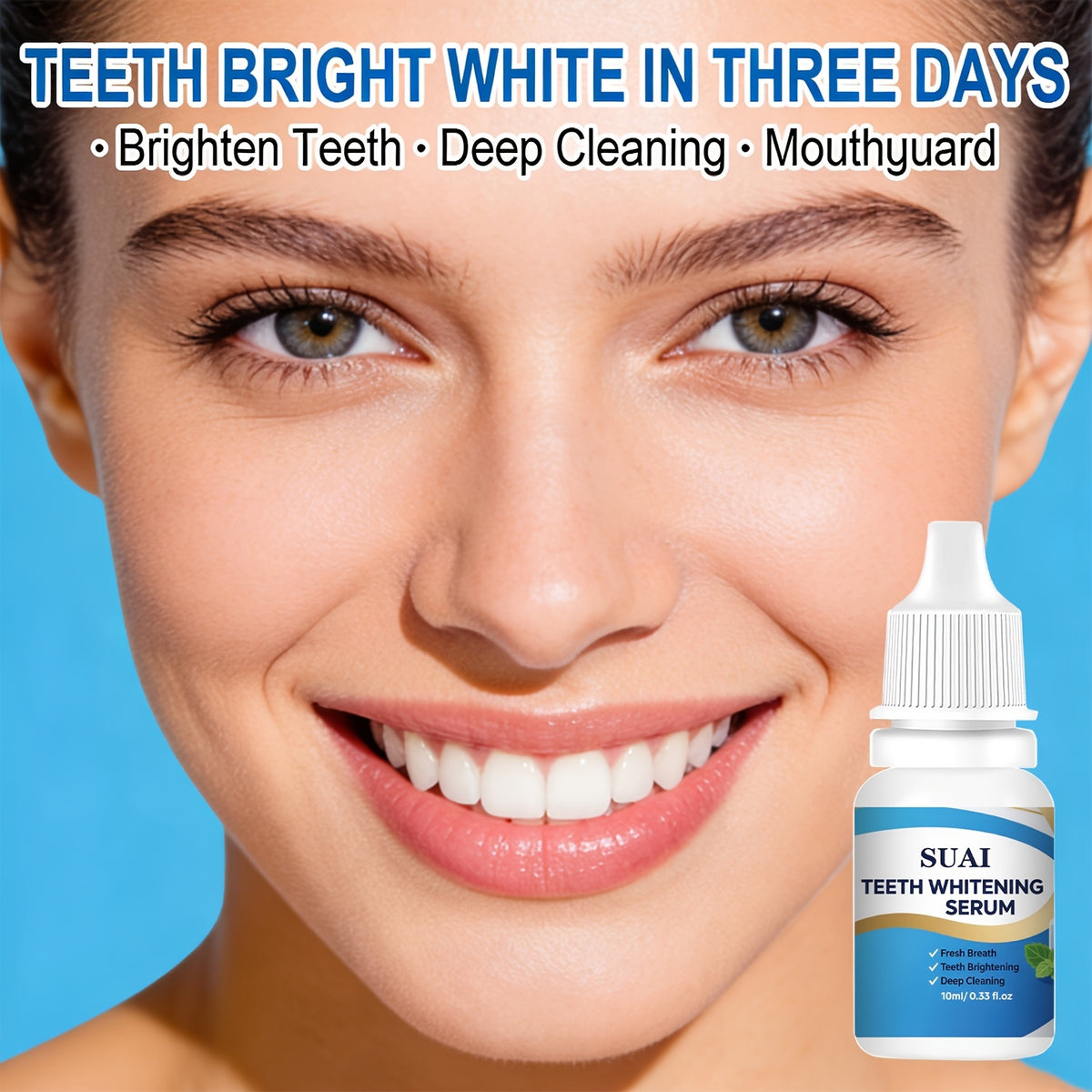 teeth brightening serum mint flavor gentle formula brightens