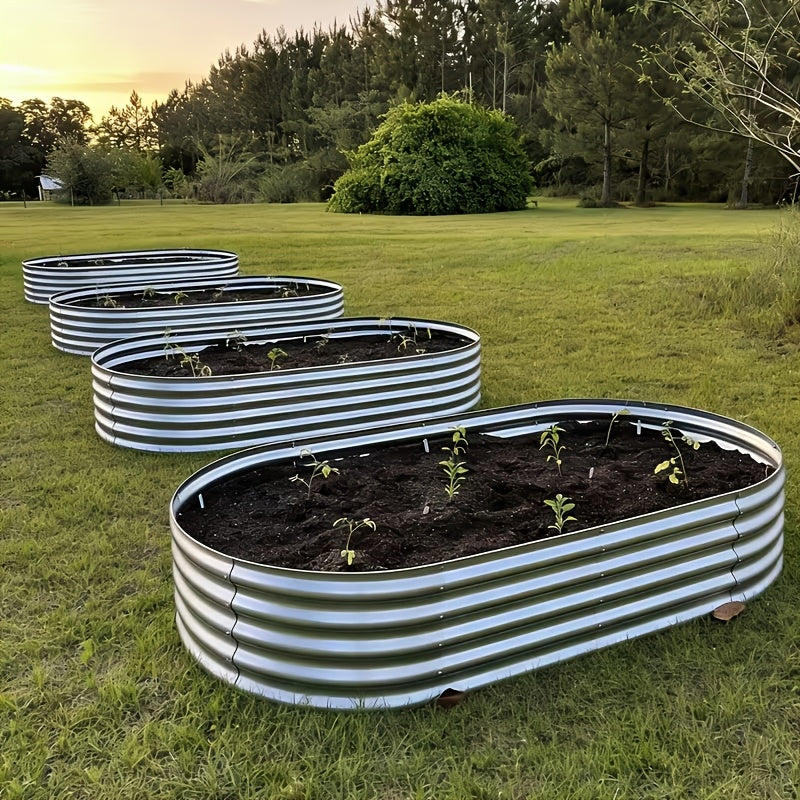 two sets raised garden beds a galvanized coating perfect