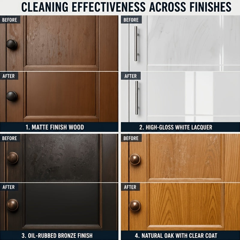 kitchen cabinet cleaner cleaning agent oil stains surface