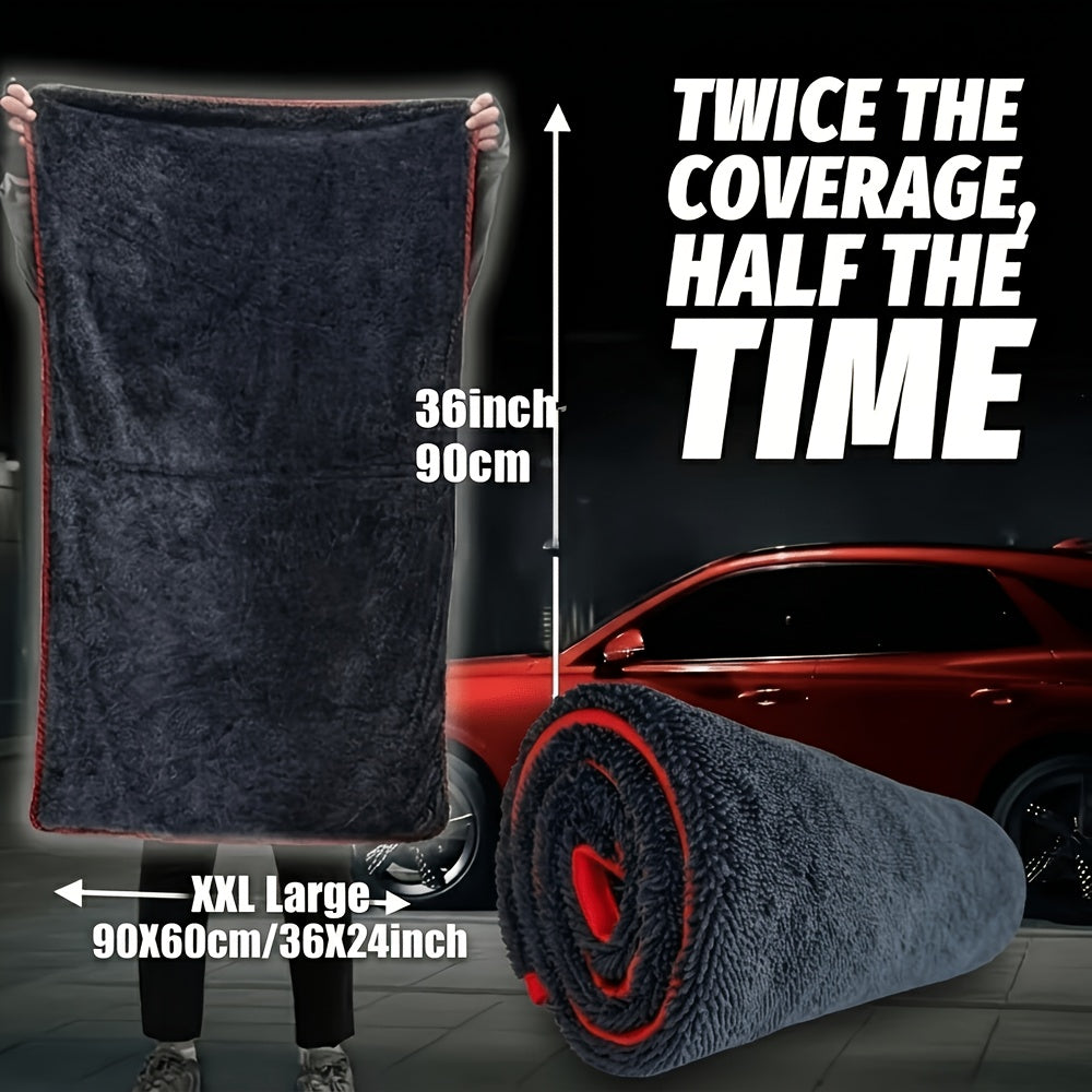 xxl extra large microfiber car drying towel twist loop