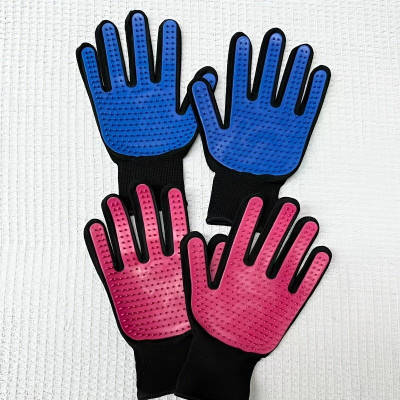 4pcs 2pairs gloves removing floating hair dogs cats pet