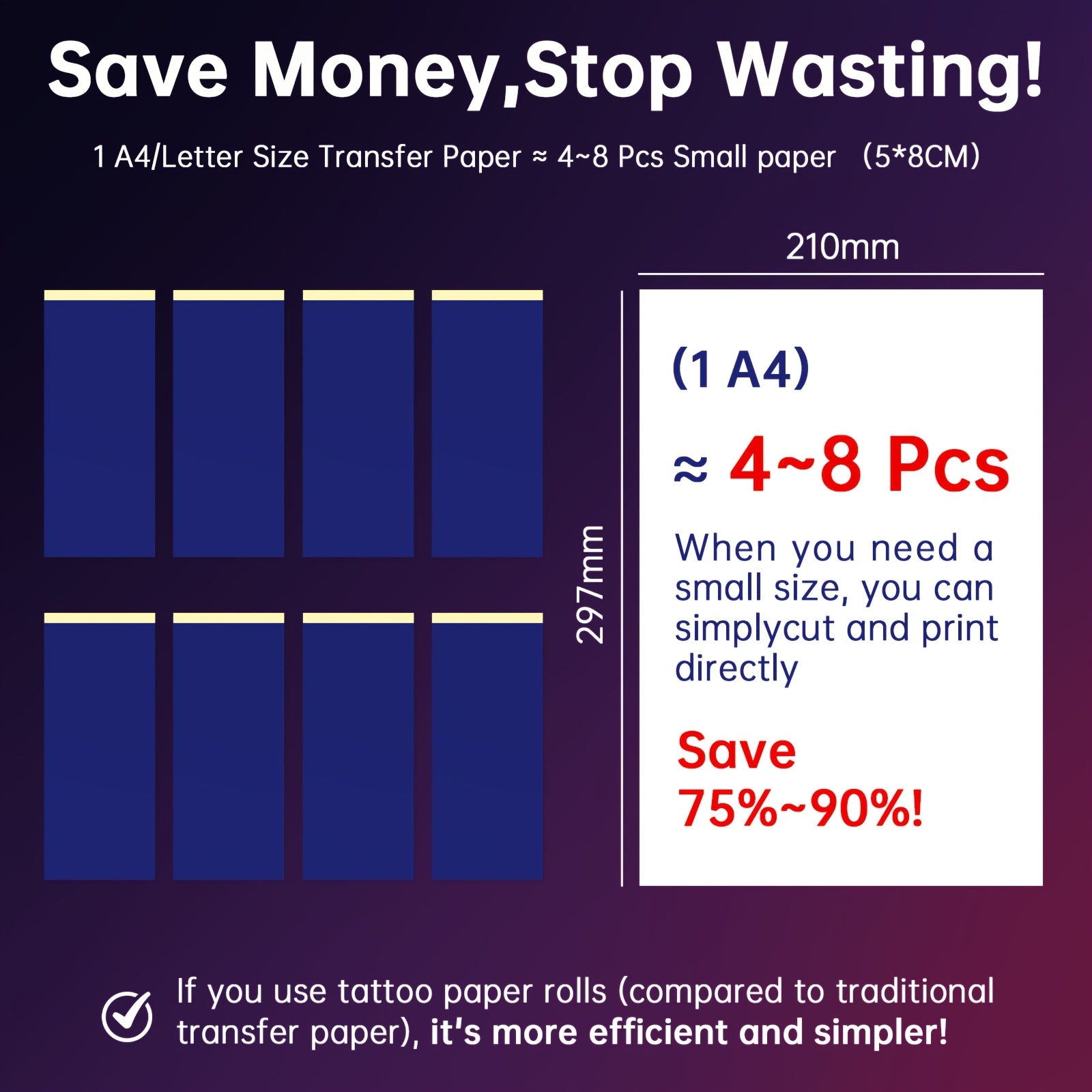 portable wireless mini thermal tattoo stencil printer