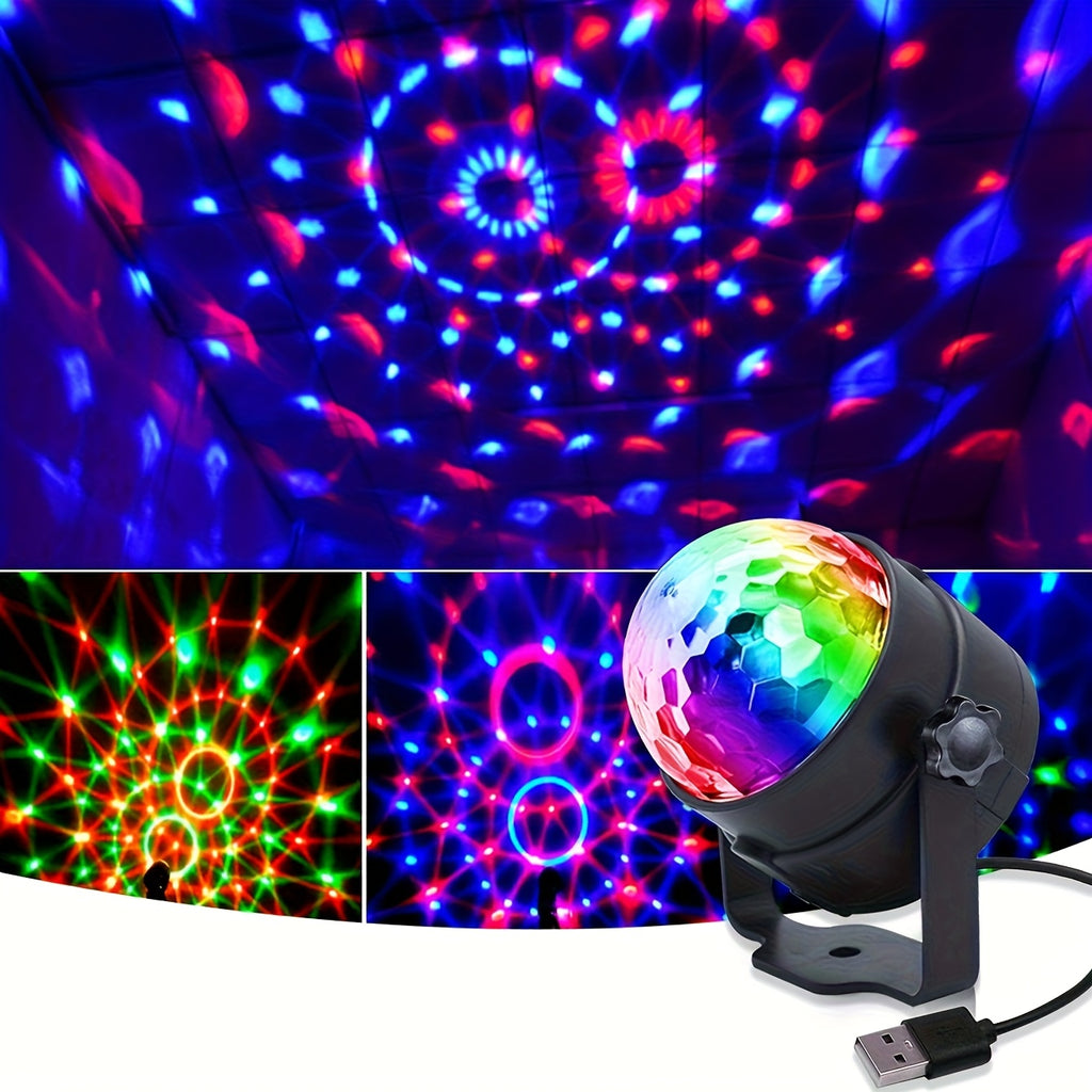 1 hd prism rgb disco ball light rotating disco ball light