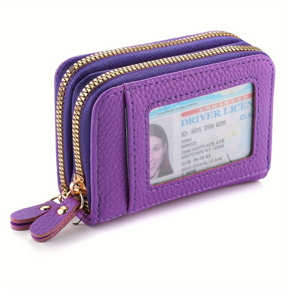 1pc stylish womens zippered coin purse portable small card