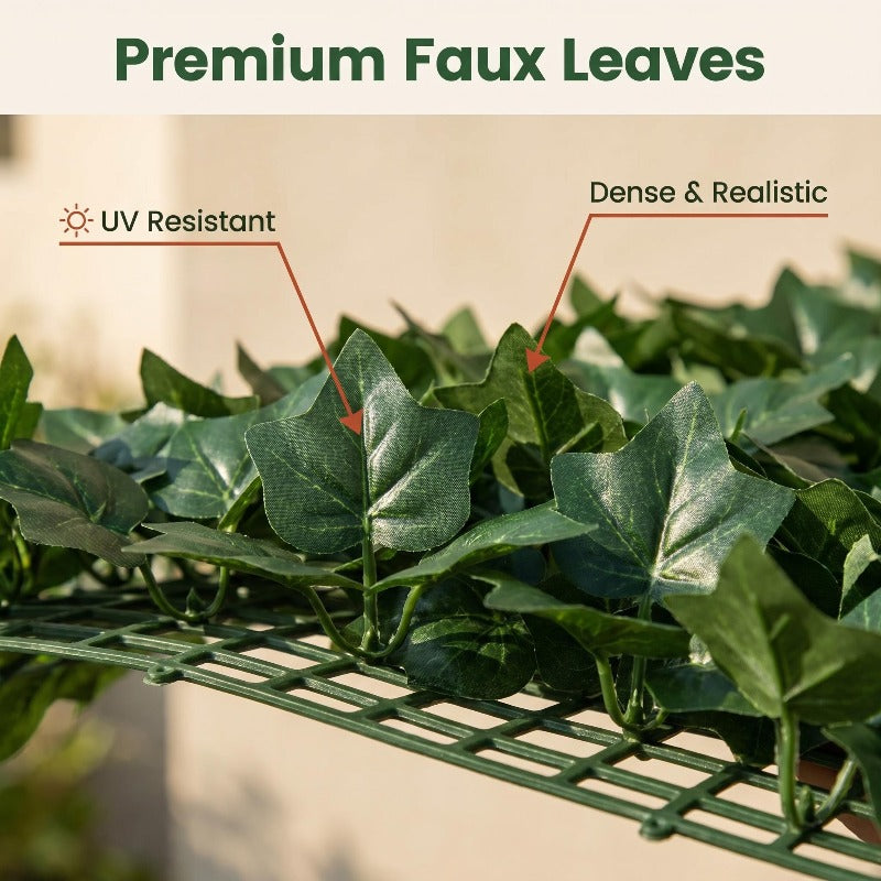 realistic artificial ivy privacy fence 119 x 40 perfect