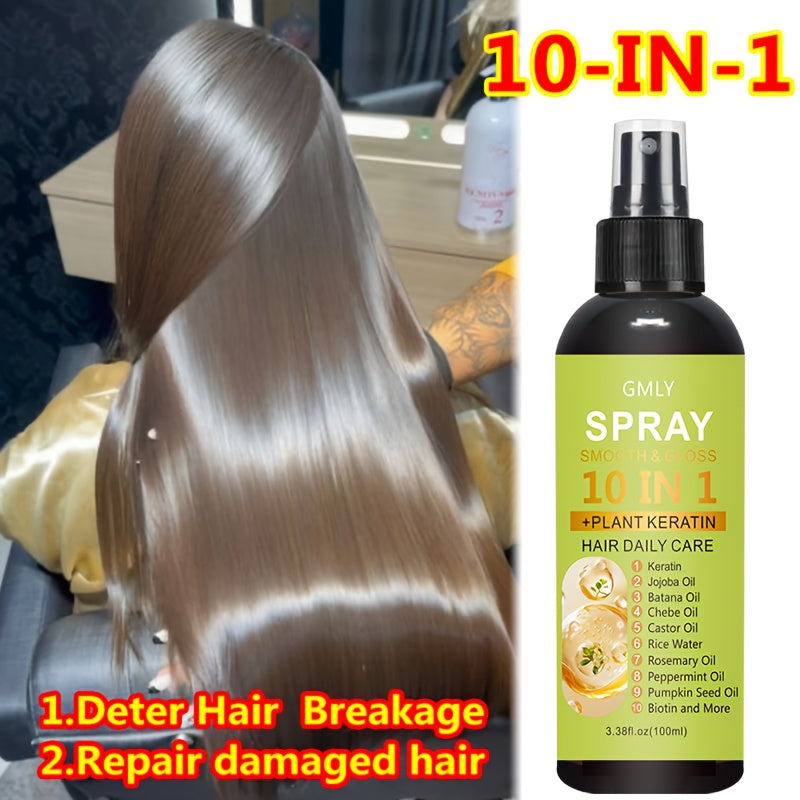 100ml 10 in 1 hair spray keratin rosemary blend long lasting