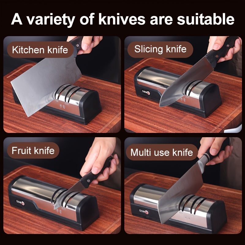 electric knife sharpener fast sharpening   adjustment