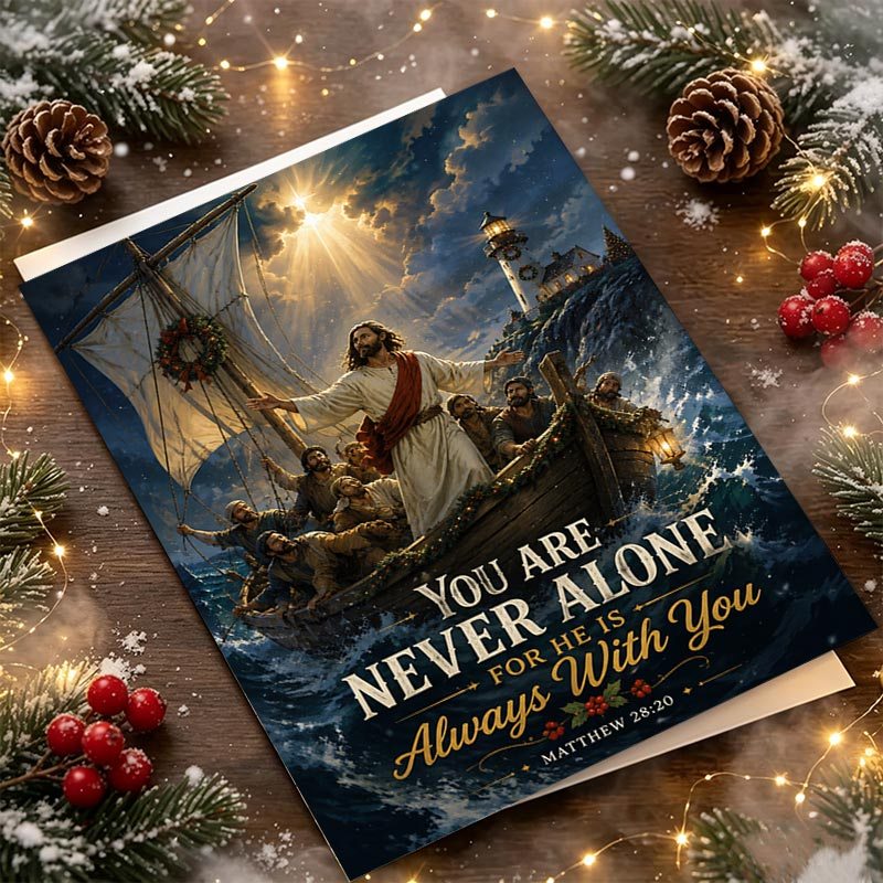 1pc christmas greeting card christian inspirational gift