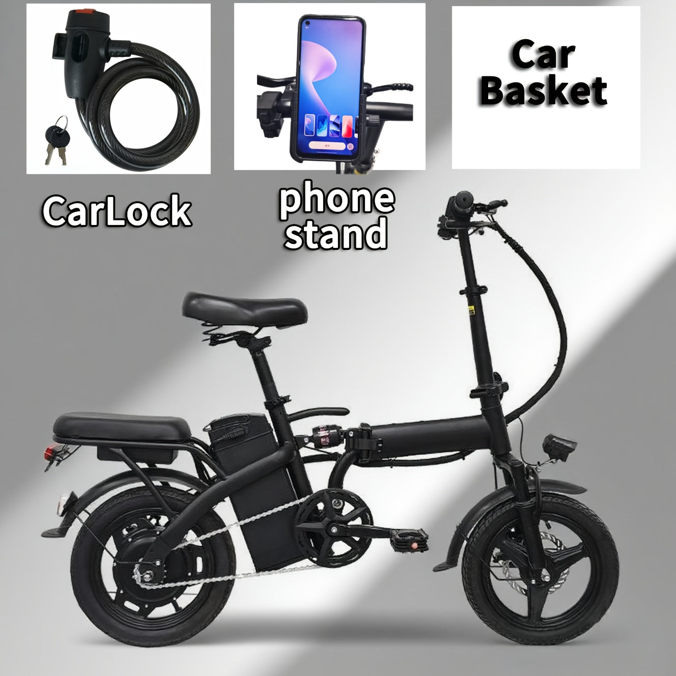 electric bike 48v battery brushless motor 15 20mph folding